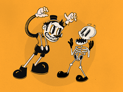Pinocchio 1930s character character design death esqueleto illustration old pinocchio pinocho skeleton vintage