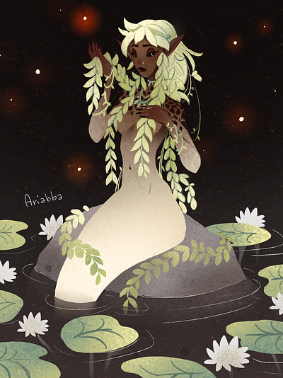 Mermay n 2 character design draw drawing illustration mermaid mermay pond