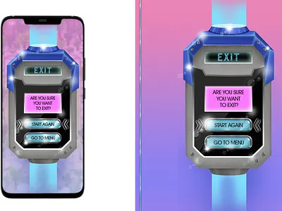 Match 3 User Interface 2d button casual game game art graphic design gui icon match robot sci fi ui user interface ux window