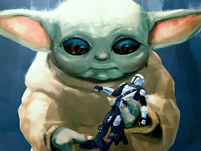 May The 4th Be With You disney grogu illustration jedi lucasarts mandalorian may the force be with you photoshop star wars the force be with you yoda