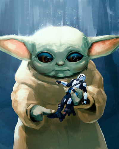 May The 4th Be With You disney grogu illustration jedi lucasarts mandalorian may the force be with you photoshop star wars the force be with you yoda