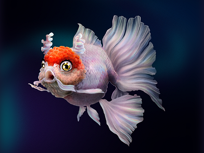 2D photoshop illustration - Feefee the Fish art composition digital art digital illustration graphic design illustration photoshop rendering