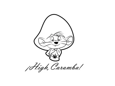 ¡ High, Caramba ! 420 branding drawing hightimes illustration illustrator ink logo looneytunes speedygonzaless