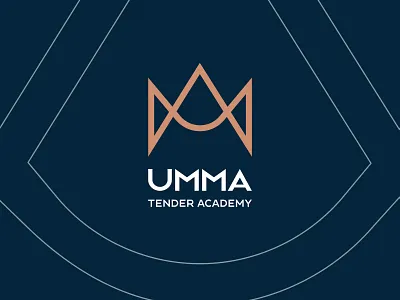 UMMA tender academy | Logotype a letter logo branding crown logo design graphic design illustration letter logo logo logotype m letter logo ma logo minimalistic monogram monogram logo rich logo u letter logo um logo umma umma logo vector
