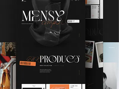 Website Mensy Design brand branding clothes design fashion ui ux web website