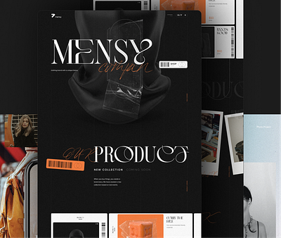 Website Mensy Design brand branding clothes design fashion ui ux web website