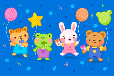 Kawaii Illustration Bubble Tea bubble tea cute animals cute illustration kawaii kawaii animals milk tea