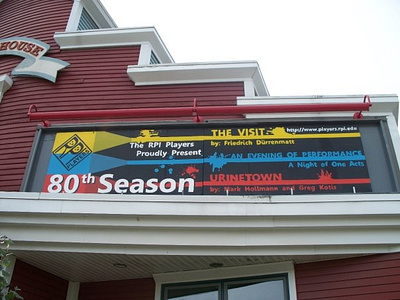 RPI Players 80th Season Marquee branding design graphic design typography
