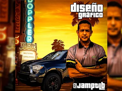 GTA Style PS design flyer gta photoshop