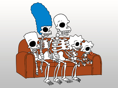 Simpsons Skull Illustration branding design illustration logo photoshop vector