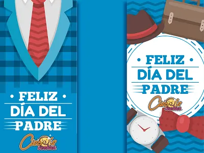 Gift Cards Design for Father's Day cookie design flyer illustration vector