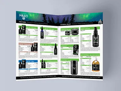MESO Marketing Materials / 4 page product catalog branding design graphic design logo typography