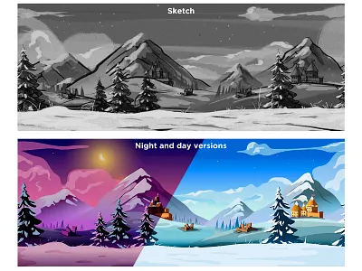 Nft background for website background illustration landscape mountains nature nft nftart vector website