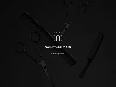 Saint-Germain Salon / Logo design arc de triomphe art direction black white brand identity branding corporate identity french touch graphic design graphiste freelance hair salon branding hairdresser logo logo logo design