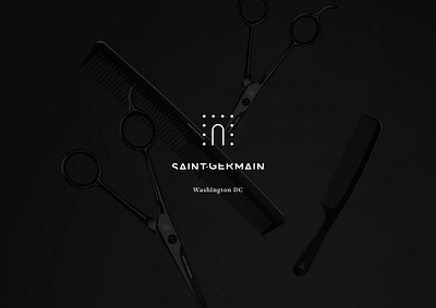 Saint-Germain Salon / Logo design arc de triomphe art direction black white brand identity branding corporate identity french touch graphic design graphiste freelance hair salon branding hairdresser logo logo logo design