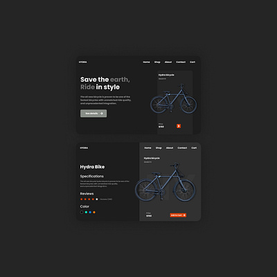 Bicycle design.. graphic design ui