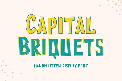Capital Briquets - Display Font typography