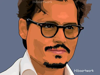 johnny depp vector art by hiboart adobe amberheard art artwork design digital digitaldrawing illustration jacksparrow johnnydepp justiceforjohnnydepp