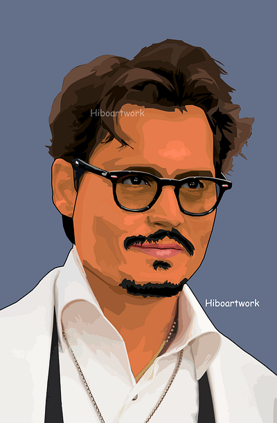 johnny depp vector art by hiboart adobe amberheard art artwork design digital digitaldrawing illustration jacksparrow johnnydepp justiceforjohnnydepp
