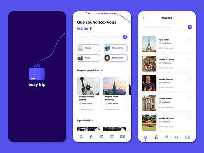 Easy Trip Travel app app branding design graphic design travel app ui