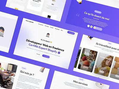 E-Commerce Freelance's Portfolio branding concept design illustration interface logo modern portfolio redesign typography ui ux vector