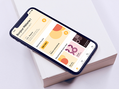 Guided meditation app Mockup app branding design graphic design mediation ui