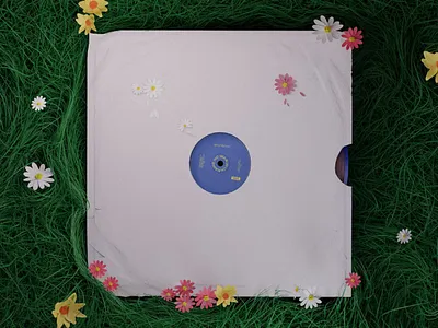 Blue World blenderart peace vinyll