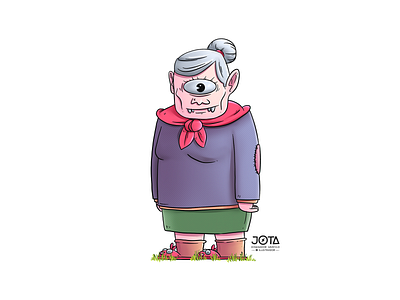 Abuela Cíclope abuela character design ciclope cyclops grandma illustration ipadpro photoshop procreate