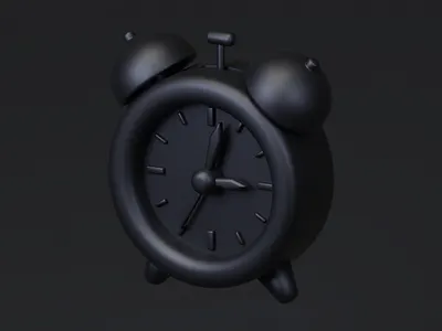 3D Icon - Alarm Clock 3d art blender design icon illustration lighting low poly render ui