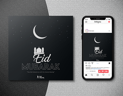 EID Banner Design For In2 Travel adobe photoshop branding design facebook graphic design illustration social media banner