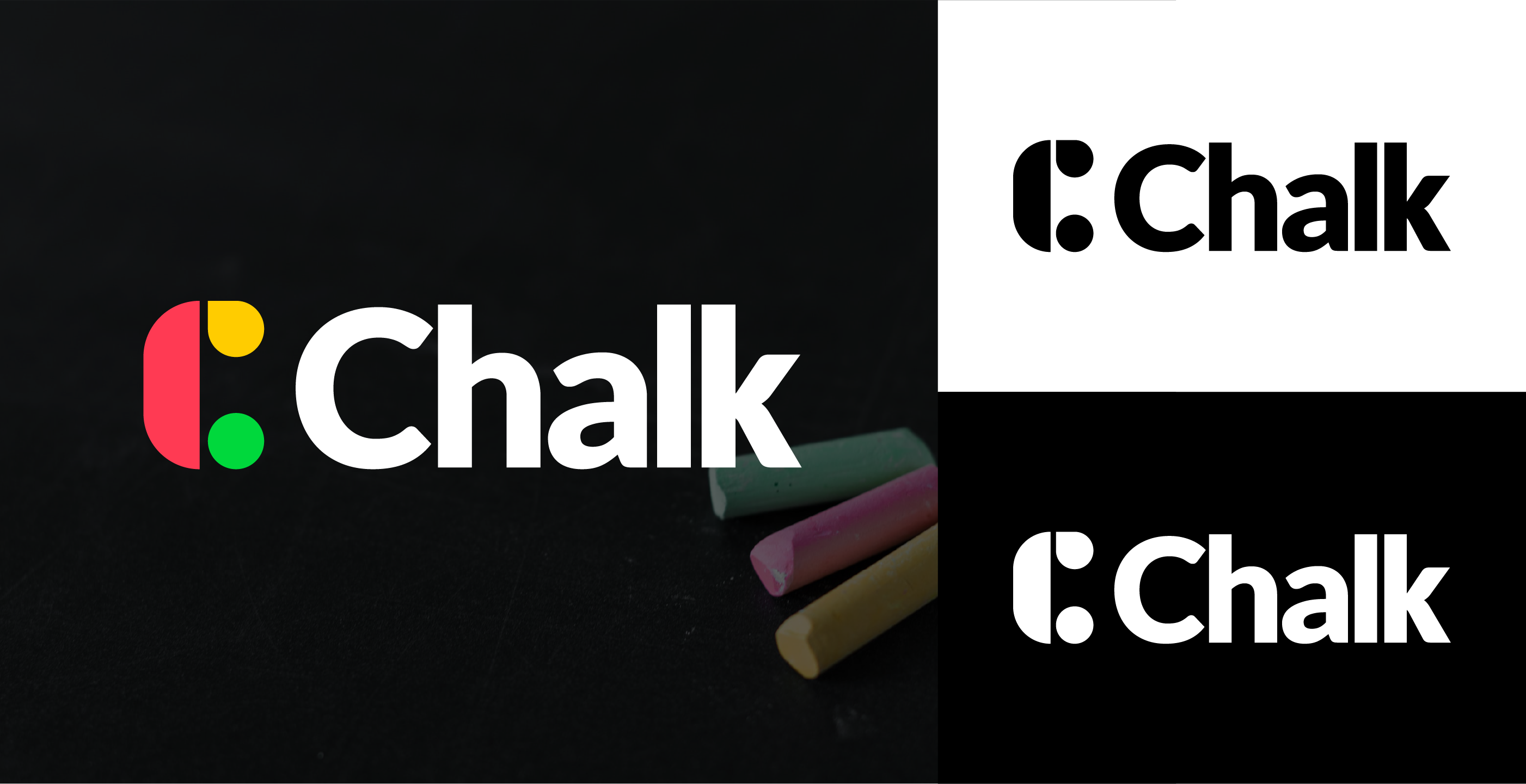 Chalk - Colorful "C" Logo Design brand identity branding creative education educational graphic design learning logo logotype minimal modern typography