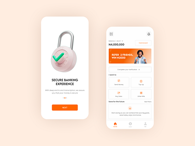 Fintech App Design app graphic design ui ux