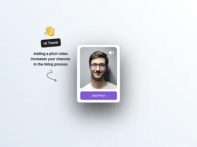 Pitch video emoji minimal promotion shadow talent ui ux web app