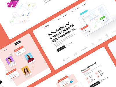 Website design for SaaS company business design landing page saas salesforce service ui ux webdesign website design