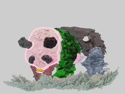 Panda Animation 3d 3d art animation design motion graphics