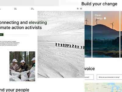 Climate Activism Web App Concept activism branding climate change design figma ux web app web design