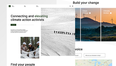 Climate Activism Web App Concept activism branding climate change design figma ux web app web design