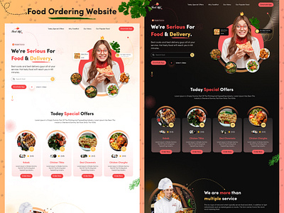 Food Hut ( Food Ordering Responsive Design) food food web food website food website design kamranalime resturant resturant web resturant website resturant website design resturent