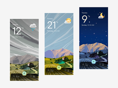 Weather forecast - Mobile App Deisign agency app app design app ui appdesign best design agency design design studios graphicdesigner illustration illustrator mobile mobile app top dribbble travel ui userinterface ux weather webdesigner