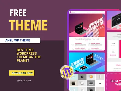 Best Free WordPress Theme On The Planet anzu commerce design download free html illustration landing page logo php plugins responsive sales site builder template templates theme web design woo wordpress