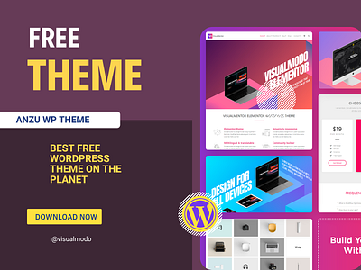 Best Free WordPress Theme On The Planet anzu commerce design download free html illustration landing page logo php plugins responsive sales site builder template templates theme web design woo wordpress