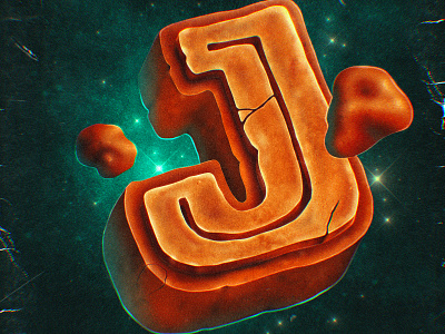 J is for Jurassic Park – 36 Days of Type on Procreate (2022) 36 days of type 80s 90s custom type design digital art hand drawn jurassic park lettering nostalgia procreate type typography