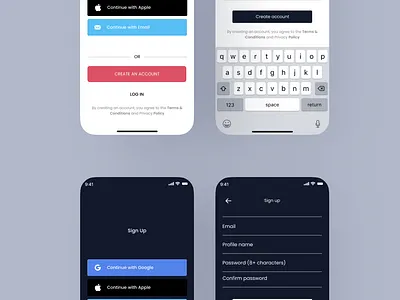 #DailyUI 01: Sign Up (Light mode)