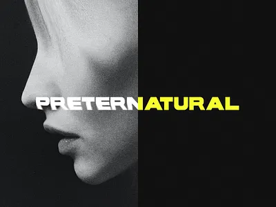preter.natural blur eerie face graphic design photoshop poster preternatural spooky typography