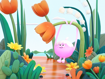 3D | The Beginning of Summer 3d character design illustration sunmmer