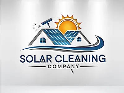 Solar Cleaning Conpany branding graphic design illustration logo design minimalist logo