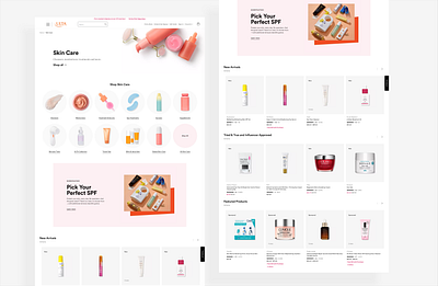 Ulta Product Category ui