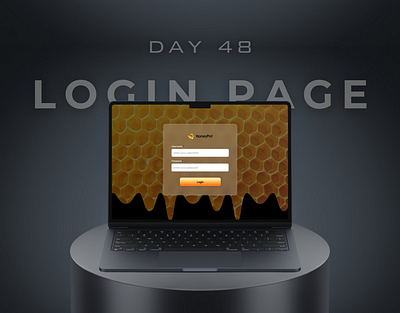 Day 48 of 100 Days Daily UI Challenge: Login Page Design 100 days challenge cybersecurity dailyui dailyuichallenge dashboarddesign day48 finalyearproject honeypot loginpage moderndesign uidesign uxdesign webdesign wix