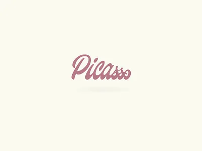 Picasso the dog design dog font lettering letters logo picasso type typeface typography