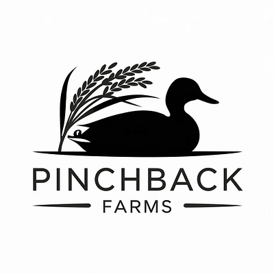 Modern Black & White Farm Logo Design branding graphic design logo